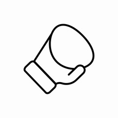 Outline boxing glove icon.Boxing glove vector illustration. Symbol for web and mobile
