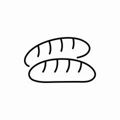 Outline bread icon.Bread vector illustration. Symbol for web and mobile