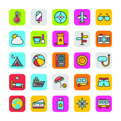 
Flat Icons Pack of Hotel And Travel
