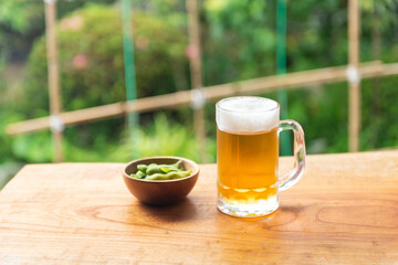 枝豆とビール
