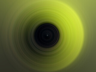 Abstract Radial Motion Blur on a black, green Background. Circle pattern for label, textiles,...