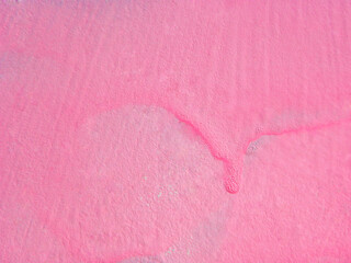 Abstract background of tender pink color. Pink paint spreads across the wall.         © kati17