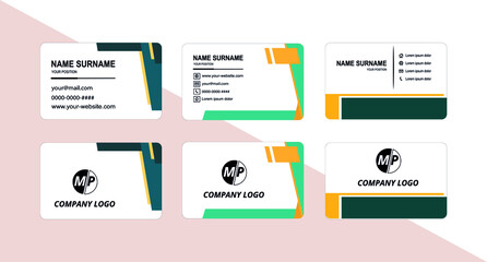 Simple vector business card design