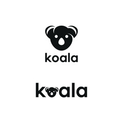 koala logo design inspiration.vector illustration