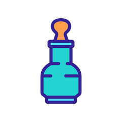 serum protection product bottle icon vector. serum protection product bottle sign. isolated color symbol illustration