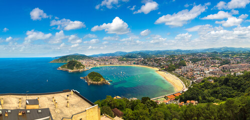 Obraz premium Panoramic view of San Sebastian