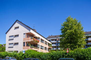 Moderne Mehrfamilienhäuser, Koblenz, Rheinland-Pfalz, Deutschland, Europa