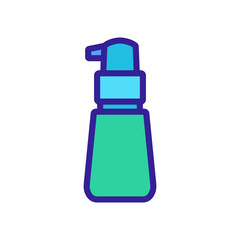 serum cosmetic gel flask icon vector. serum cosmetic gel flask sign. isolated color symbol illustration