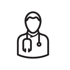 doctor icon logo illustration template