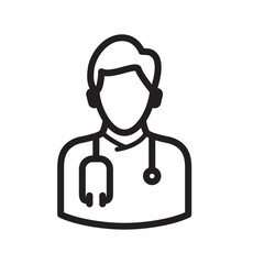 doctor icon logo illustration template