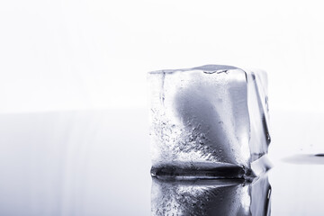 ice cube isolated on white