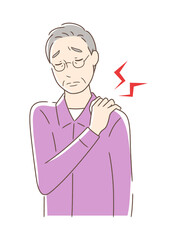 肩こりに悩む男性