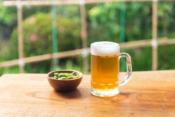 枝豆とビール