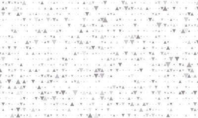 Mirror silver triangle tiles. Abstract mosaic geometry pattern. Triangle minimal mirror background for modern cover, ad baner, web. Vector silver mosaic background.