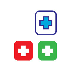 first aid icon symbol logo illustration
