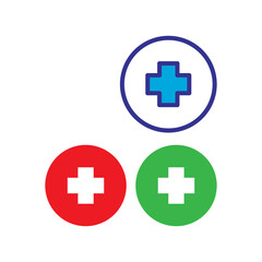 Fototapeta premium first aid icon symbol logo illustration