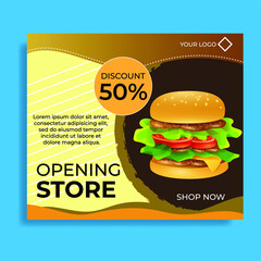 Social Media Design Templates. Great vector for sales promotions, discount coupons, product marketing, online stores etc.