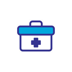 first aid box icon logo illustration template