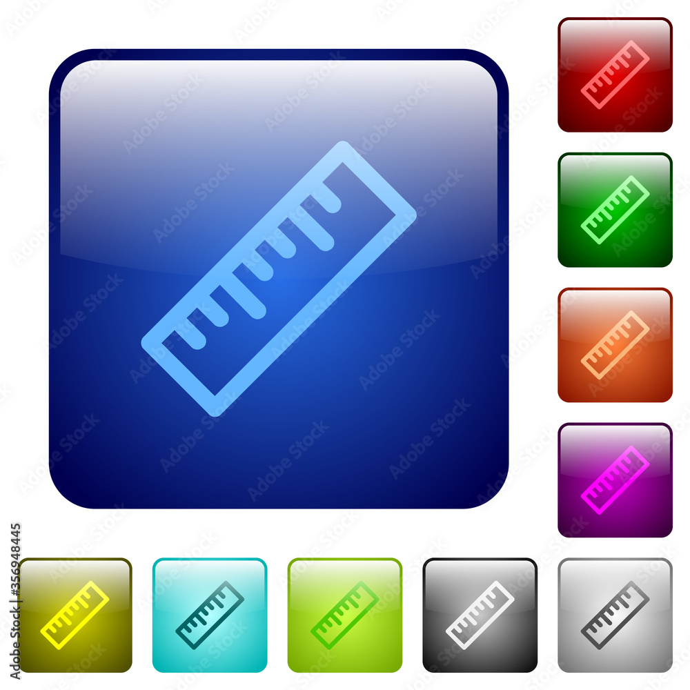 Poster ruler color square buttons