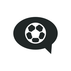 Obraz premium Football conversation icon