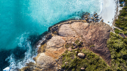 Crystal clear waters of Australian coastline