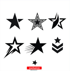 star icon. icon.Flat design style vector illustration for graphic and web design.	
