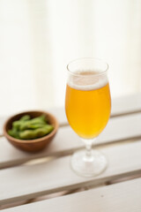 枝豆とビール