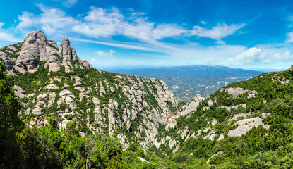 Montserrat mountains in Spain