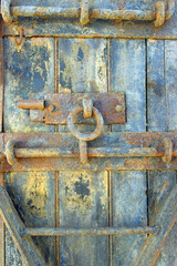 Old rusty distressed door 