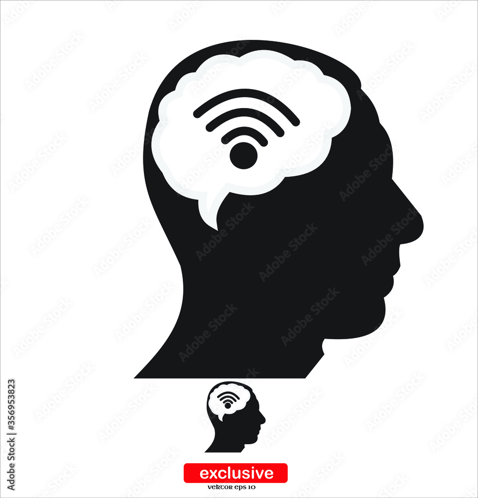 Aufkleber wifi icon. icon.flat design style vector illustration for graphic and web design.