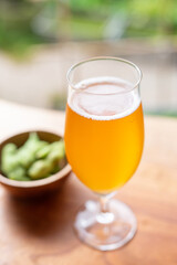 枝豆とビール