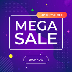 mega sale promotion square social media