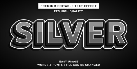 text effect silver