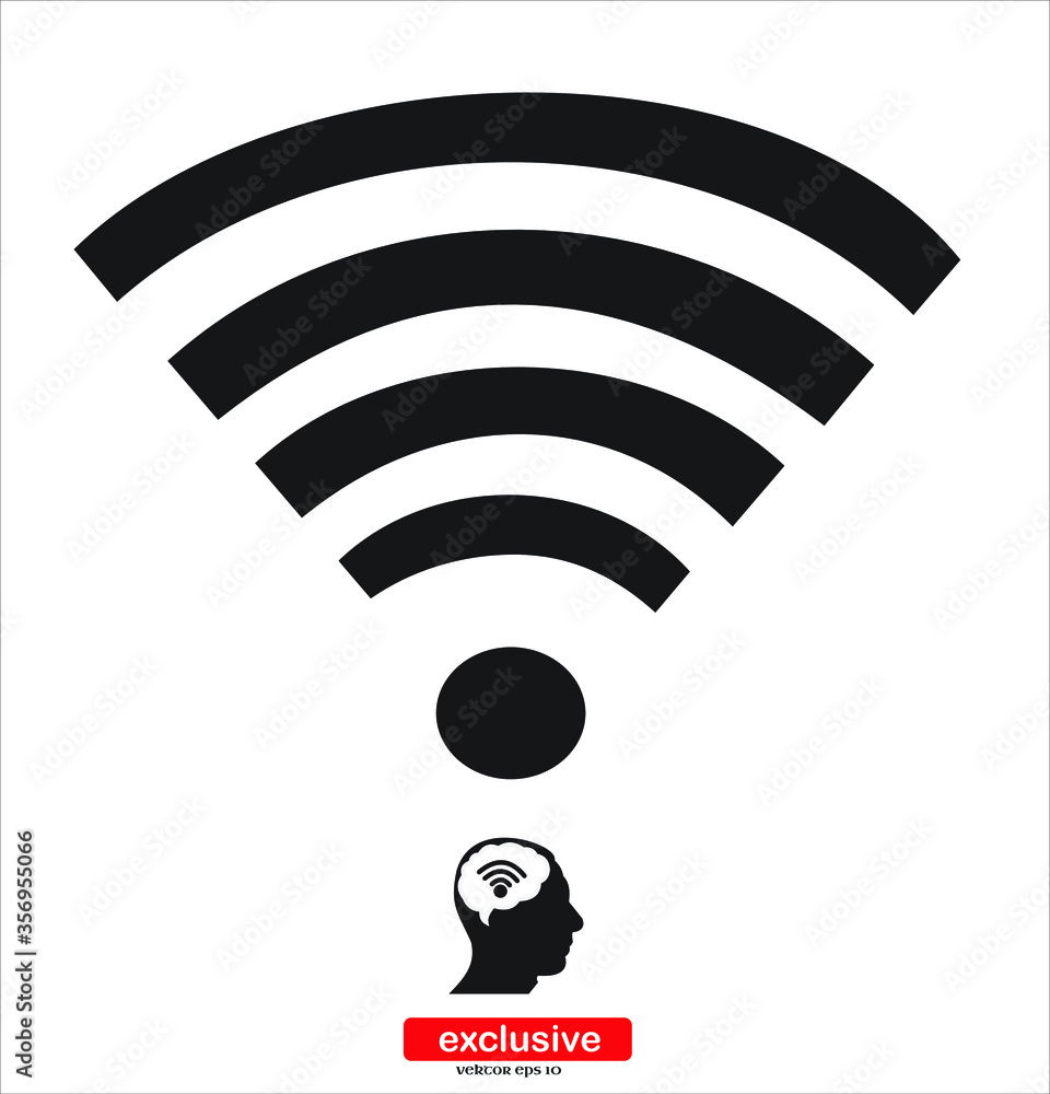 Poster wifi icon. icon.flat design style vector illustration for graphic and web design.