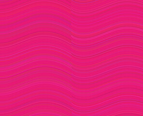 Pink background with thin curved lines. Vector graphics.