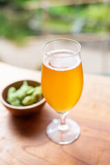枝豆とビール