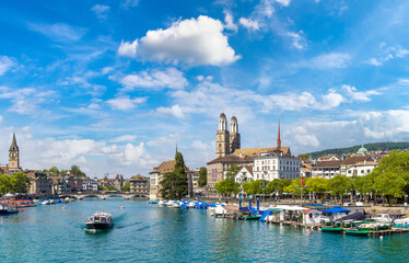 Fototapeta premium Historical part of Zurich, Switzerland