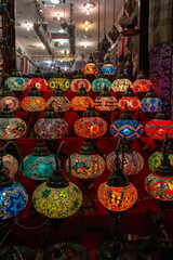 traditional  lanterns in old Dubai market