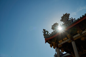 Fototapeta premium Architecture design of Khoo Kong Si Temple