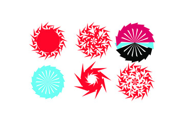 Abstract colorful round symbol, Vector Illustration