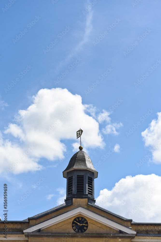 Poster Patrimoine architecture hotel de ville mairie Neufchateau Wallonie Belgique