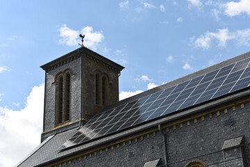 clocher religion croix energie environnement solaire eglise