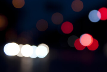 defocused christmas lights