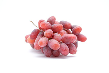 Red grape isolated on white background