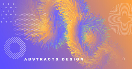 Gradient Color Poster. Fluid Concept. Dynamic 