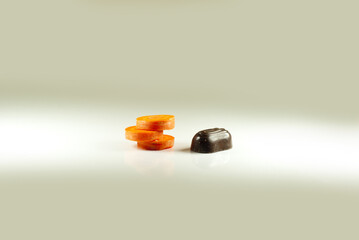 carrot and chocolate - healthy food
