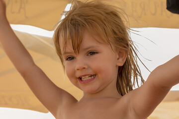 portrait of a little girl