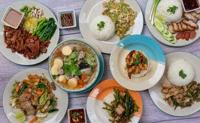 Thai Food Mixed Dishes 