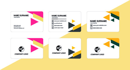 Simple vector business card design