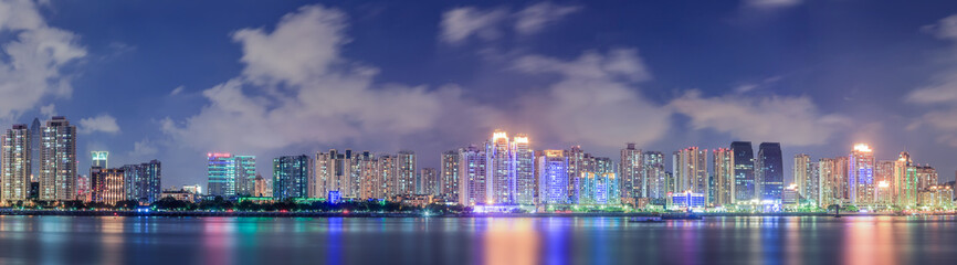 Fototapeta premium Skyline nowoczesnej architektury w Wenzhou City